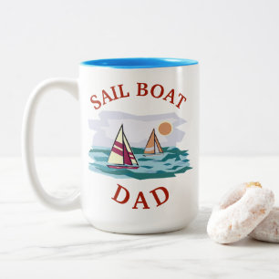 Bästa "SEGELBÅT PAPPA" någonsin! Fars dag Två-Tonad Mugg