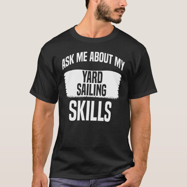 Bästa segelutrustningens design för segelbåtar t shirt (Framsida)