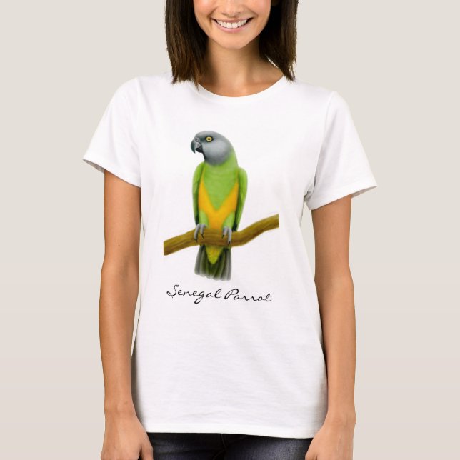 Bästa Senegal papegojaspagetti Tee Shirt (Framsida)