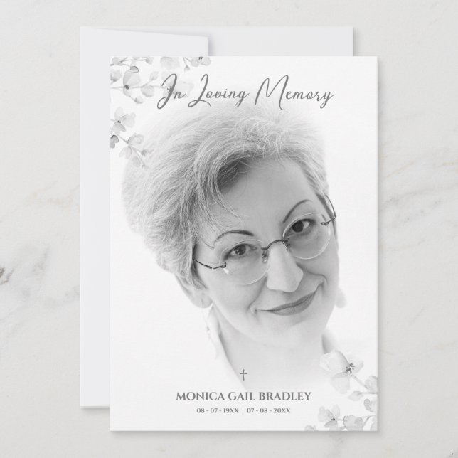 Bästa service för omfamning av svartvitt-foton anteckningskort (Framsida)