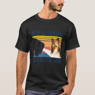 Bästa Shetland Sheepdog Sheltie Mamma Alltid Hund T Shirt