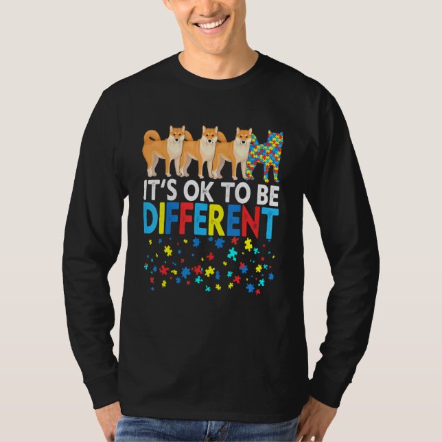 Bästa Shiba Inu Hund Pappa Mamma Alltid autism Med T Shirt (Framsida)