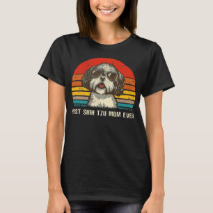 Bästa Shih Tzu Mamma någonsin Funny Shih Tzu-jul T Shirt