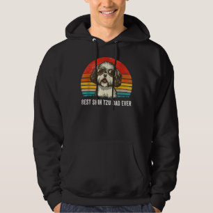 Bästa Shih Tzu Pappa någonsin Fars dag Hoodie