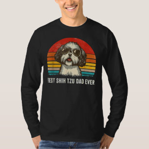 Bästa Shih Tzu Pappa någonsin Fars dag T Shirt