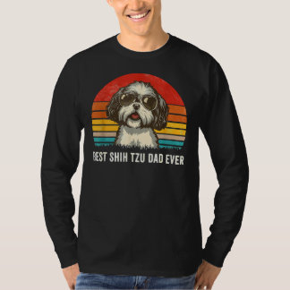 Bästa Shih Tzu Pappa någonsin Fars dag T Shirt