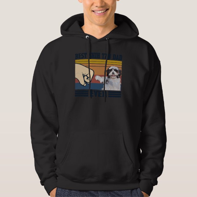 Bästa Shih Tzu Pappa någonsin Hoodie (Framsida)