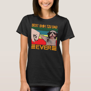 Bästa Shih Tzu Pappa någonsin Hund Pappa Far S-dag T Shirt