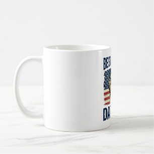 Bästa Shih Tzu Pappa Någonsin Patriotisk Hund Kaffemugg