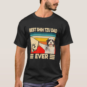Bästa Shih Tzu Pappa någonsin Retro Vintage 1 T Shirt
