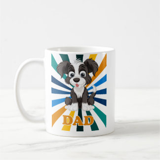 Bästa Shih Tzu Pappa Någonsin Rolig Tecknad Hund P Kaffemugg
