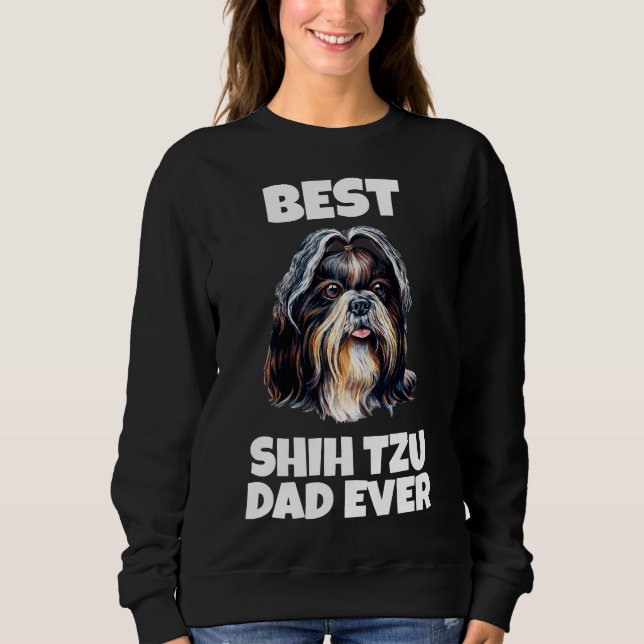 Bästa Shih Tzu Pappa någonsin T Shirt (Framsida)