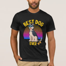 Bästa Siberian husky Hund någonsin Retro T Shirt