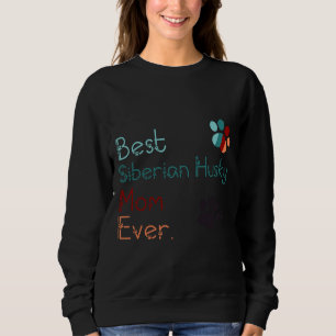 Bästa Siberian husky Mamma någonsin i Kärlek T Shirt