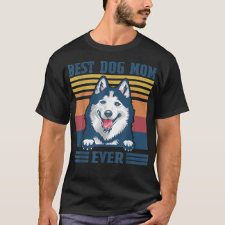 Bästa Siberian husky Mamma någonsin Rolig hund Mam T Shirt