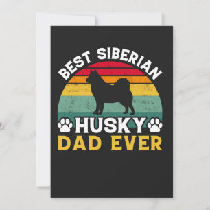 Bästa Siberian Husky Pappa Någon Gång, Fars Dag Ti Julkort