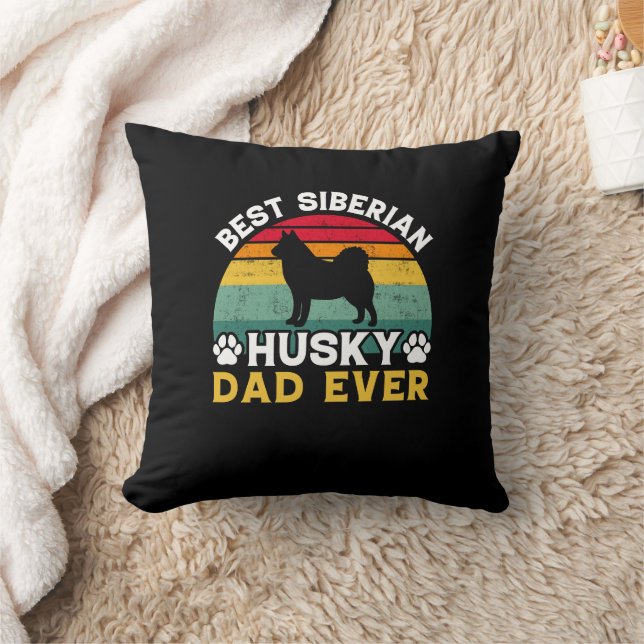 Bästa Siberian husky Pappa någonsin, Fars dag-hyll Kudde (Filt)