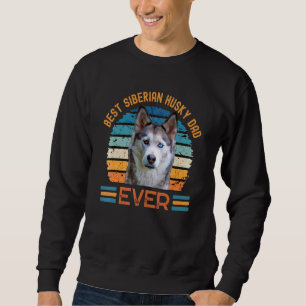 Bästa Siberian husky Pappa någonsin Hund Tee Lång Ärmad Tröja