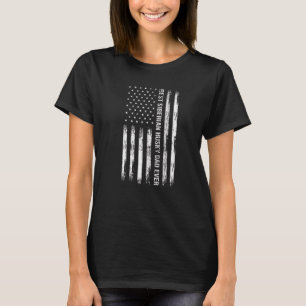 Bästa sibiriska husky-pappa någonsin Hund USA Fla T Shirt