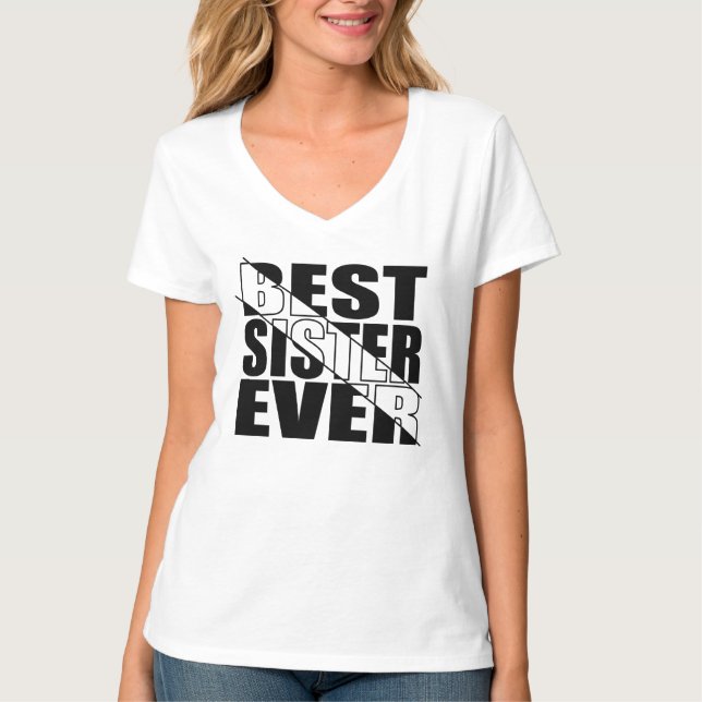 BÄSTA SISTER NÅGONSIN. T SHIRT (Framsida)