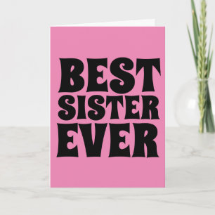 BÄSTA SISTER NÄR DET GÄLLER ROSA KORT