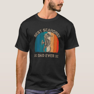 Bästa sjöhästen Pappa någonsin Retro Seahorse Grap T Shirt