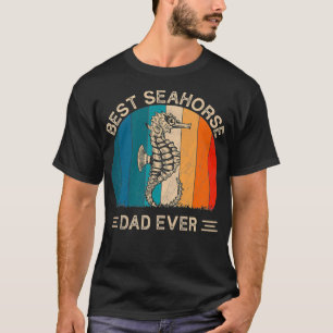 Bästa sjöhästen Pappa någonsin Retro Seahorse Grap T Shirt