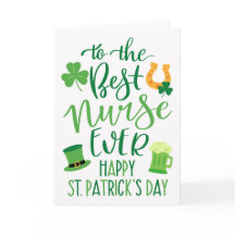 Bästa sjuksköterska någonsin på St. Patricks dag