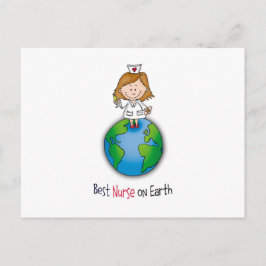 Bästa sjuksköterska på jorden - sjuksköterskedagen vykort