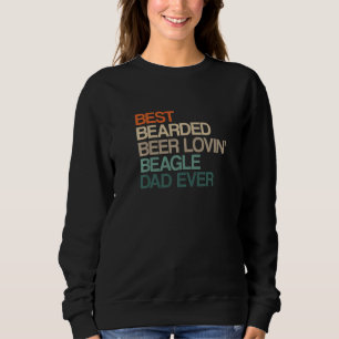 Bästa skäggiga ölbajsande Beagle-pappa fars dag F T Shirt