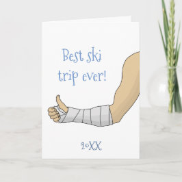 Bästa Ski Resa All Arm in-cast Funny får bra kort