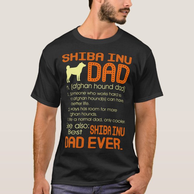 Bästa skiba Inu Pappa någonsin Far Fars dag-gåva T Shirt (Framsida)