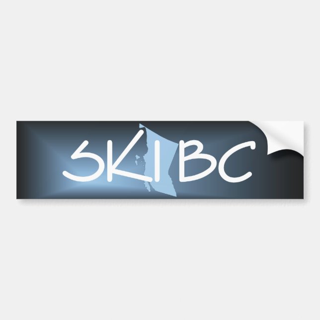 BÄSTA skida British Columbia Bildekal (Framsidan)