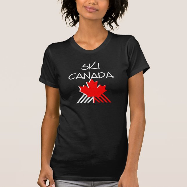 BÄSTA skida Kanada T-shirt (Framsida)