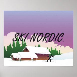 BÄSTA skida nordbon Poster
