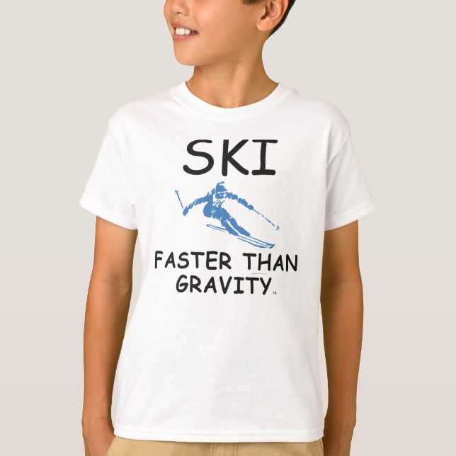 BÄSTA skida snabbare T-shirt (Framsida)