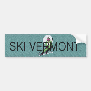 BÄSTA skida Vermont Bildekal