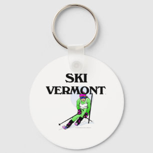 BÄSTA skida Vermont Nyckelring