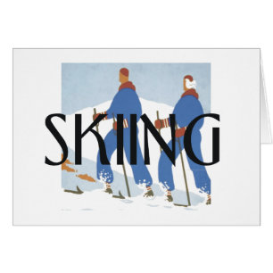 BÄSTA skidåkning Hälsningskort