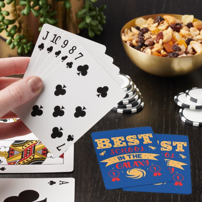 BÄSTA SKOL I GALAXY Lustigt sött Casinokort (På plats)