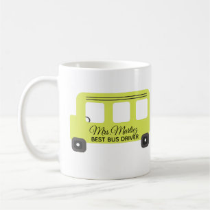 Bästa skolbussföraren Gul buss  Kaffemugg