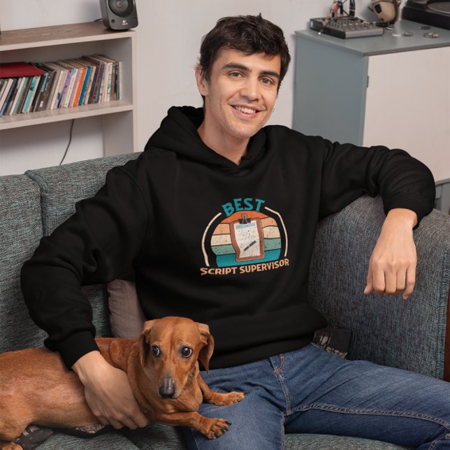 Bästa skribentansvarig - Retro Hoodie (Skapare uppladdad)