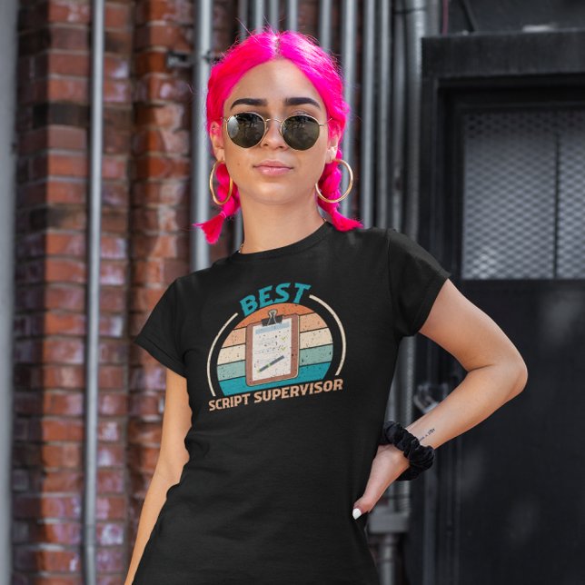 Bästa skribentansvarig - Retro T Shirt (Skapare uppladdad)