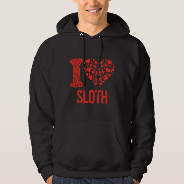 Bästa Sloth nånsin i Kärlek, din Sloth Hoodie (Framsida)
