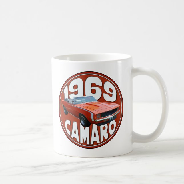 Bästa Smokin orangeCamaro SS trasa 1969 Kaffemugg (Höger)