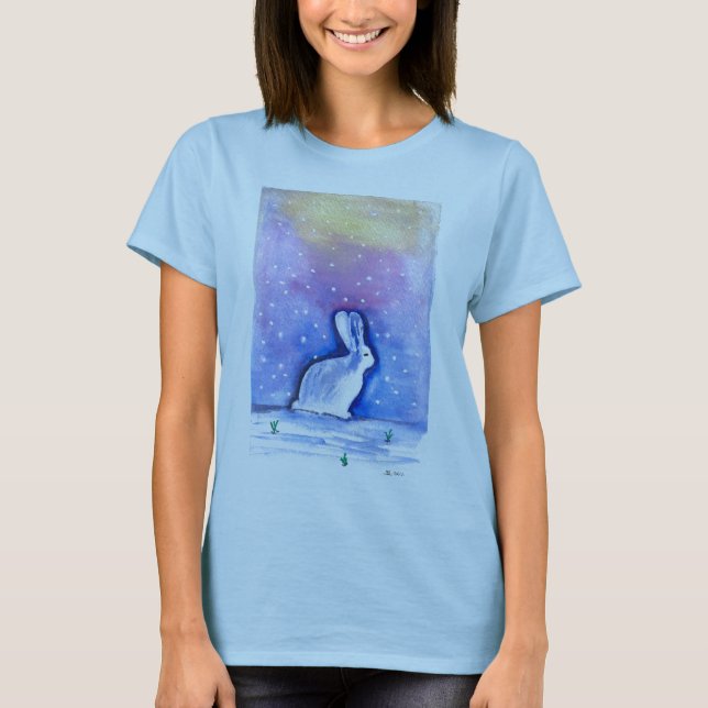 Bästa snökanin tee shirt (Framsida)