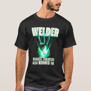 Bästa socialarbetare i Manar Pappa MIGTIG Welder M T Shirt