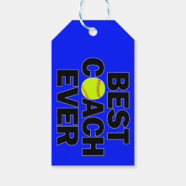 Bästa Softball-coach någonsin Anpassningsbar Färg Presentetikett