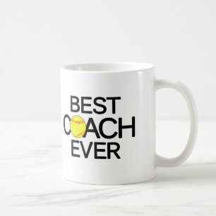 Bästa Softball Coach någonsin Fastpitch Softball M Kaffemugg