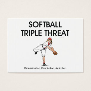 BÄSTA softballtrippelhot Visitkort